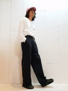 画像5: KIIT(キート)11.5OZ DENIM EASY WIDE PANTS KIF-P95-003(BLK) (5)