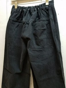 画像3: KIIT(キート)11.5OZ DENIM EASY WIDE PANTS KIF-P95-003(BLK) (3)