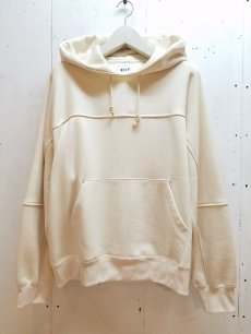 画像1: KIIT(キート) NYLON / COTTON PILE PULLOVER HOODIE KIF-T99-603 (IVO) (1)