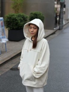 画像7: KIIT(キート) NYLON / COTTON PILE PULLOVER HOODIE KIF-T99-603 (IVO) (7)