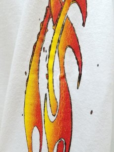 画像3: children of the discordance(チルドレンオブザディスコーダンス) VINTAGE FIRE SLEEVE L/S TEE COTDCS-212 (WHT) (3)