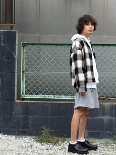 画像8: KIIT(キート) WOOL FLANNEL BLOCK CHECK SHIRTS JKT KIF-P99-004 (IVO)  (8)