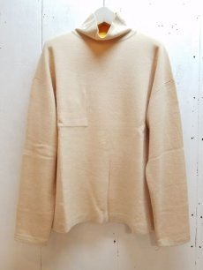 画像1: KIIT(キート) REVERSIBLE WOOL TURTLE NECK KNIT KIF-K97-105 (IVO/YEL)   (1)