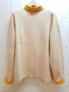 画像2: KIIT(キート) REVERSIBLE WOOL TURTLE NECK KNIT KIF-K97-105 (IVO/YEL)   (2)