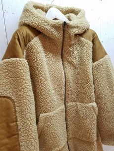 画像2: KIIT(キート) WOOL BOA FLEECE HOODIE COAT KIF-C96-104 (BGE) (2)