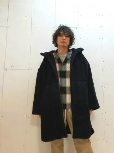 画像7: ★SALE 40% OFF★KIIT(キート) WOOL BOA FLEECE HOODIE COAT KIF-C96-104 (BLK) (7)