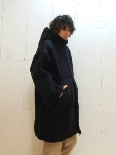 画像8: ★SALE 40% OFF★KIIT(キート) WOOL BOA FLEECE HOODIE COAT KIF-C96-104 (BLK) (8)