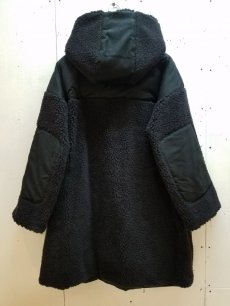 画像5: ★SALE 40% OFF★KIIT(キート) WOOL BOA FLEECE HOODIE COAT KIF-C96-104 (BLK) (5)