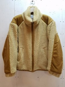 画像1: KIIT(キート) WOOL BOA FLEECE HI NECK BLOUSON KIF-Y98-104 (BGE) (1)