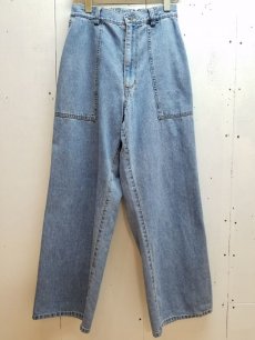 画像1: KIIT(キート)11.5OZ DENIM EASY WIDE PANTS KIF-P95-003(IND BLEACH) (1)