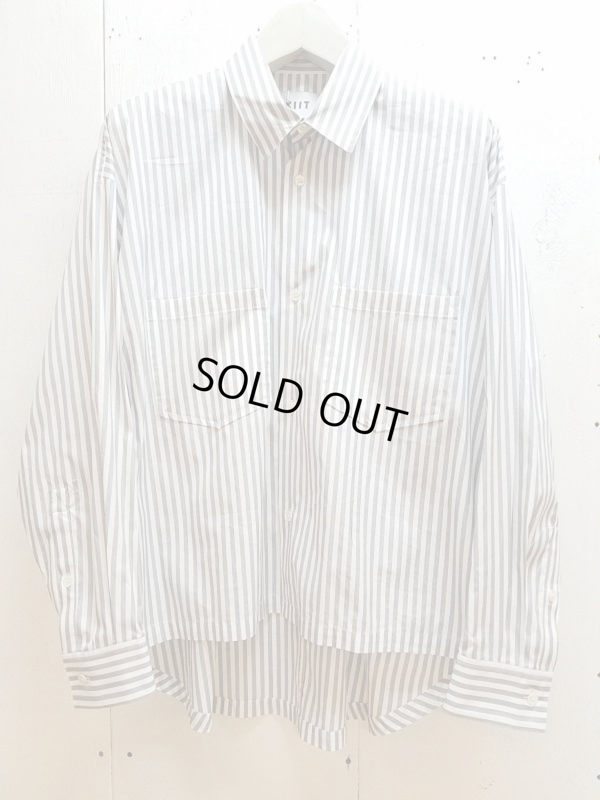 画像1: ★SALE 30%OFF★KIIT(キート) L/SLEEVE STRIPE SHIRTS KIF-B97-001  (1)