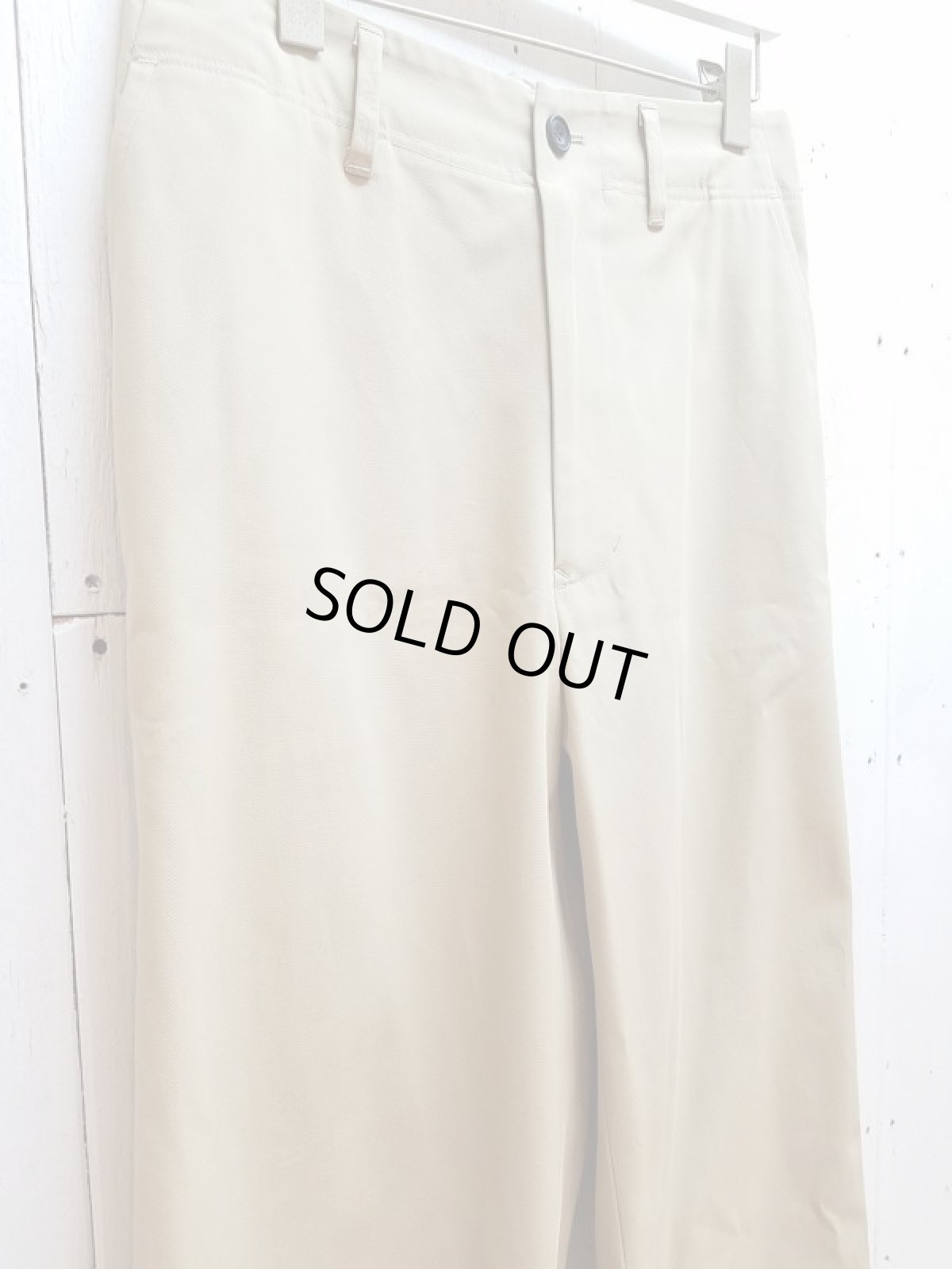 画像2: KIIT(キート) COTTON GABARDINE EASY WIDE TROUSERS KIG-P99-001 (2)