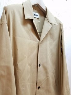 画像2: KIIT(キート) COTTON GABARDINE OPEN COLLAR JACKET KIG-J99A-001 (2)