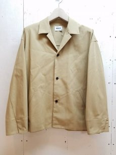 画像1: KIIT(キート) COTTON GABARDINE OPEN COLLAR JACKET KIG-J99A-001 (1)