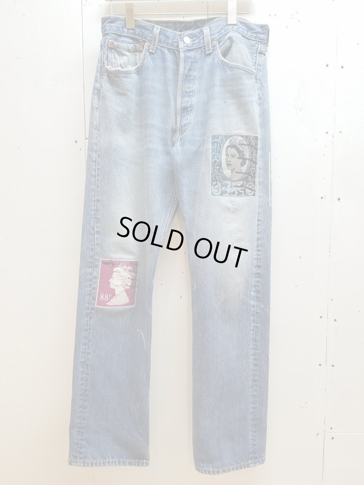 画像1: children of the discordance(チルドレンオブザディスコーダンス) VINTAGE EMBROIDERY DENIM PANTS COTDPT-322A(BLU) (1)