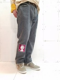 画像3: children of the discordance(チルドレンオブザディスコーダンス) VINTAGE EMBROIDERY DENIM PANTS COTDPT-322A(BLK) (3)