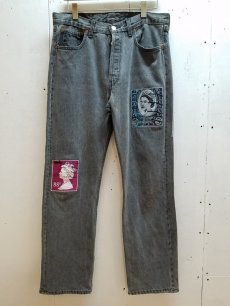 画像1: children of the discordance(チルドレンオブザディスコーダンス) VINTAGE EMBROIDERY DENIM PANTS COTDPT-322A(BLK) (1)