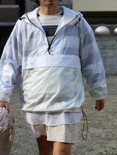 画像5: KIIT(キート)  WATER PROOF NYLON TAFFETA ANORAK KIG-Y96-603(WHT) (5)