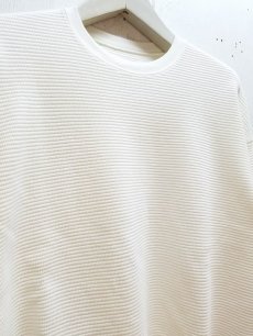 画像2: KIIT(キート) COTTON STRECH WAFFLE PULLOVER KII-T98-008(WHT) (2)