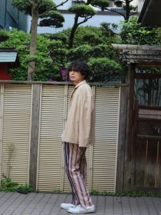 画像11: children of the discordance(チルドレンオブザディスコーダンス) JAPANESE STRIPE TUCK TROUSERS COTDPT-319 (11)