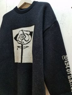 画像2: children of the discordance(チルドレンオブザディスコーダンス) ROSE JQD PO KNIT COTDKN-619(BLK) (2)