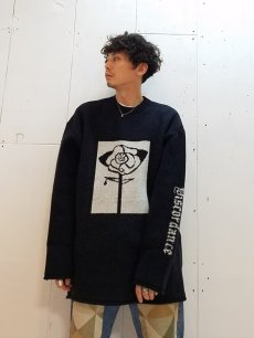 画像4: children of the discordance(チルドレンオブザディスコーダンス) ROSE JQD PO KNIT COTDKN-619(BLK) (4)