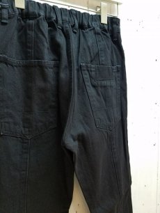 画像3: KIIT(キート) 12.5OZ DENIM CENTER SLIT CUTOFF PANTS KIH-P97B-009(BLK) (3)