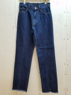 画像1: KIIT(キート) 12.5OZ DENIM CENTER SLIT CUTOFF PANTS KIH-P97B-009(IND) (1)