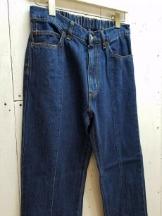 画像2: KIIT(キート) 12.5OZ DENIM CENTER SLIT CUTOFF PANTS KIH-P97B-009(IND) (2)