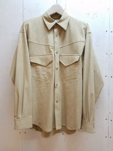 画像1: KIIT(キート) ECO SUEDE SHIRT JACKET KIH-B96-801 (1)