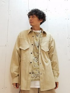 画像4: KIIT(キート) ECO SUEDE SHIRT JACKET KIH-B96-801 (4)