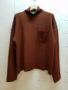 画像1: KIIT(キート) MERINO WOOL REVERSIBLE  TURTLE NECK KNIT KIH-K98-106(TER) (1)