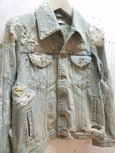 画像2: SUGARHILL(シュガーヒル）CRUSHED DENIM JACKET 19AWJK03 (2)