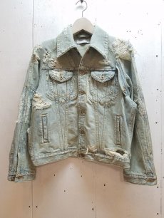 画像1: SUGARHILL(シュガーヒル）CRUSHED DENIM JACKET 19AWJK03 (1)