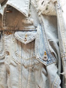 画像3: SUGARHILL(シュガーヒル）CRUSHED DENIM JACKET 19AWJK03 (3)