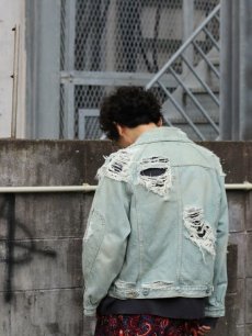 画像12: SUGARHILL(シュガーヒル）CRUSHED DENIM JACKET 19AWJK03 (12)