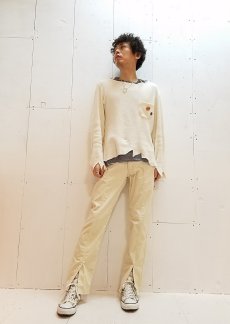 画像5: KIIT(キート) 8W STRECH CORDUROY CENTER SLIT CUTOFF 5P PANTS KIH-P97A-006(IVO) (5)