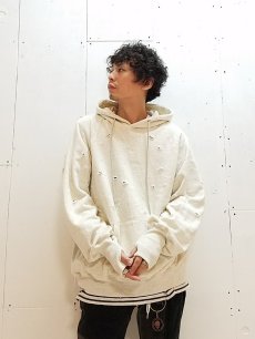 画像9: SUGARHILL(シュガーヒル）CRUSHED HOODIE 19AWSW02(WHT) (9)