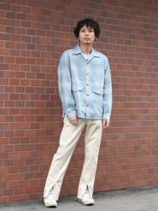 画像4: SUGARHILL(シュガーヒル）OMBRE CONSTRUCTED SHIRT 19AWSH01(GRN) (4)