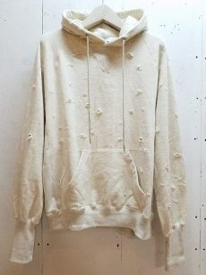 画像1: SUGARHILL(シュガーヒル）CRUSHED HOODIE 19AWSW02(WHT) (1)