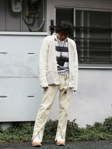 画像10: KIIT(キート) 8W STRECH CORDUROY CENTER SLIT CUTOFF 5P PANTS KIH-P97A-006(IVO) (10)