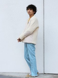 画像8: KIIT(キート) 12.5OZ DENIM CENTER SLIT CUTOFF PANTS KIH-P97B-009(IND.B) (8)