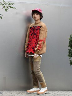 画像5: children of the discordance(チルドレンオブザディスコーダンス) FLAG DOUBLE FACE PO KNIT COTDKN-624 (5)