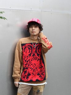 画像6: children of the discordance(チルドレンオブザディスコーダンス) FLAG DOUBLE FACE PO KNIT COTDKN-624 (6)