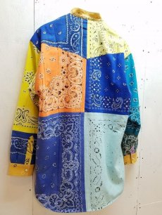 画像3: children of the discordance(チルドレンオブザディスコーダンス) VINTAGE BANDANA PATCHWORK SHIRT COTDSH-112(MIX) (3)