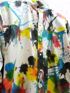 画像2: children of the discordance(チルドレンオブザディスコーダンス) ONE OFF HAND DYEING SHIRT COTDSH-117C(WHT) (2)