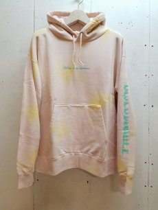 画像1: children of the discordance(チルドレンオブザディスコーダンス) HAND DYEING & LOGO PRINT HOODIE COTDCS-232(PNK) (1)