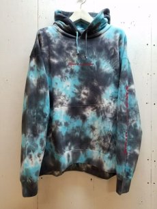 画像1: children of the discordance(チルドレンオブザディスコーダンス) HAND DYEING & LOGO PRINT HOODIE COTDCS-232(BLK) (1)