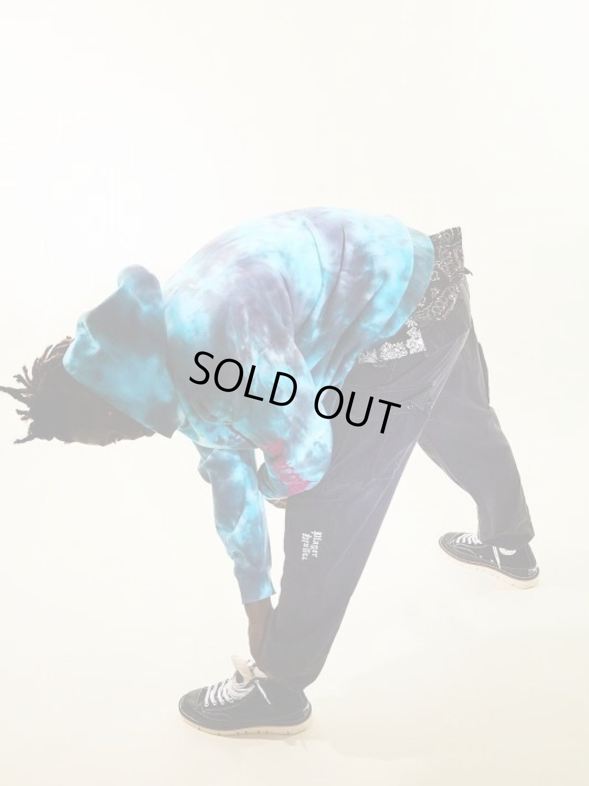 画像8: children of the discordance(チルドレンオブザディスコーダンス) HAND DYEING & LOGO PRINT HOODIE COTDCS-232(BLK) (8)