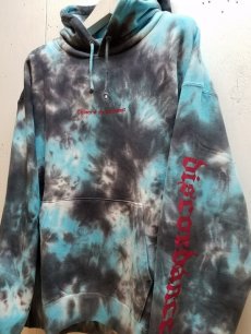 画像2: children of the discordance(チルドレンオブザディスコーダンス) HAND DYEING & LOGO PRINT HOODIE COTDCS-232(BLK) (2)